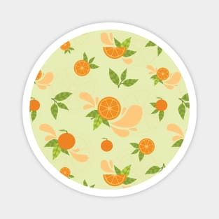 Citrus Splash Seamless Surface Pattern Design Magnet